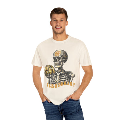 Skeleton Brain Graphic T-Shirt - "where's the serotonin?"