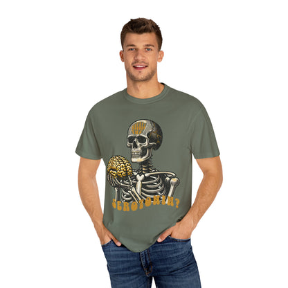 Skeleton Brain Graphic T-Shirt - "where's the serotonin?"