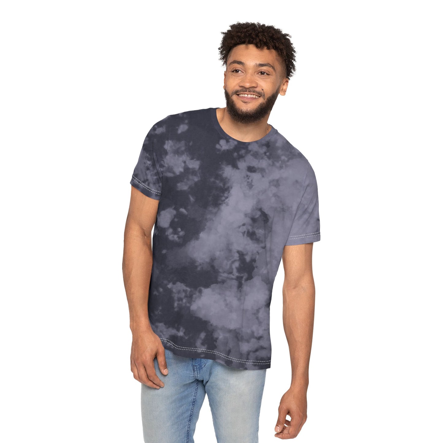 Tie-Dyed Skeleton Graphic T-Shirt