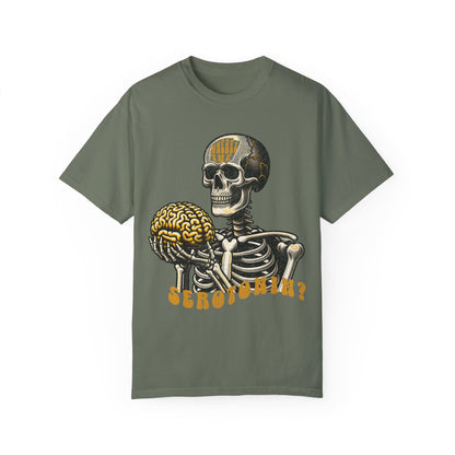 Skeleton Brain Graphic T-Shirt - "where's the serotonin?"