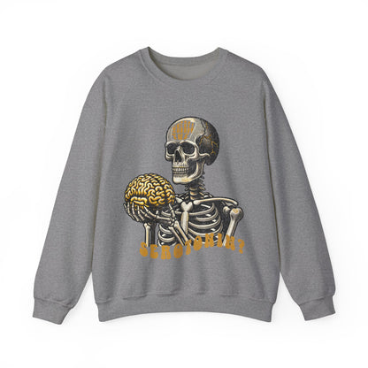 Skeletal Brain Graphic Sweatshirt - Where's the Serotonin?